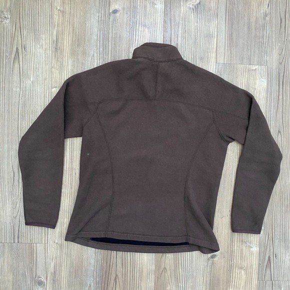 Patagonia - Synchilla Brown 1/2 Zip Pullover Jacket Sweater Women's - Size Large - Picture 2 of 7